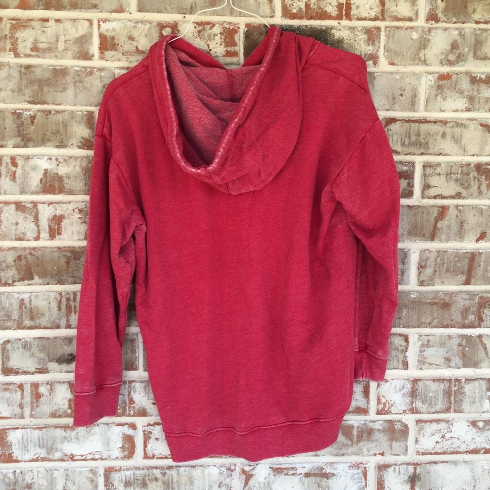 Disney Mickey Mouse Red Fleece Hoodie Sweatshirt - Picture 2 of 11